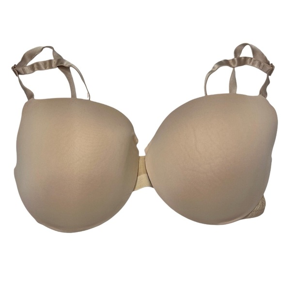 Calvin Klein Sculpted Lightly-Lined Convertible T-Shirt Demi Bra – Beige, 34D - Picture 2 of 9